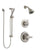 Delta Lahara Stainless Steel Finish Shower System with Control Handle, 3-Setting Diverter, Showerhead, and Hand Shower with Slidebar SS142381SS4
