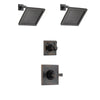 Delta Dryden Venetian Bronze Finish Shower System with Control Handle, 3-Setting Diverter, 2 Showerheads SS142511RB6