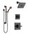 Delta Dryden Venetian Bronze Finish Shower System with Control Handle, 3-Setting Diverter, Showerhead, and Hand Shower with Grab Bar SS142512RB3