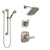 Delta Tesla Stainless Steel Finish Shower System with Control Handle, 3-Setting Diverter, Showerhead, and Hand Shower with Grab Bar SS14252SS3