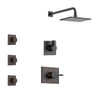 Delta Vero Venetian Bronze Finish Shower System with Control Handle, 3-Setting Diverter, Showerhead, and 3 Body Sprays SS142531RB1