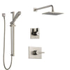 Delta Vero Stainless Steel Finish Shower System with Control Handle, 3-Setting Diverter, Showerhead, and Hand Shower with Slidebar SS142531SS5
