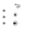 Delta Compel Chrome Finish Shower System with Control Handle, 3-Setting Diverter, Showerhead, and 3 Body Sprays SS1426112