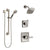 Delta Ashlyn Stainless Steel Finish Shower System with Control Handle, 3-Setting Diverter, Showerhead, and Hand Shower with Grab Bar SS142641SS3