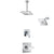 Delta Ara Chrome Finish Shower System with Control Handle, 3-Setting Diverter, Showerhead, and Ceiling Mount Showerhead SS1426713