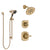 Delta Addison Champagne Bronze Finish Shower System with Control Handle, 3-Setting Diverter, Showerhead, and Hand Shower with Slidebar SS14292CZ2