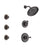 Delta Cassidy Venetian Bronze Finish Shower System with Control Handle, 3-Setting Diverter, Showerhead, and 3 Body Sprays SS142971RB1