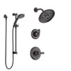 Delta Cassidy Venetian Bronze Finish Shower System with Control Handle, 3-Setting Diverter, Showerhead, & Temp2O Hand Shower with Slidebar SS142971RB4