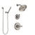 Delta Cassidy Stainless Steel Finish Shower System with Control Handle, 3-Setting Diverter, Showerhead, and Hand Shower with Wall Bracket SS142971SS5