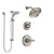 Delta Cassidy Stainless Steel Finish Shower System with Control Handle, 3-Setting Diverter, Showerhead, & Temp2O Hand Shower with Slidebar SS142971SS6