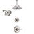 Delta Cassidy Polished Nickel Finish Shower System with Control Handle, 3-Setting Diverter, Showerhead, and Ceiling Mount Showerhead SS142972PN3