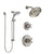 Delta Cassidy Stainless Steel Finish Shower System with Control Handle, 3-Setting Diverter, Showerhead, & Temp2O Hand Shower with Slidebar SS142972SS6