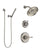 Delta Cassidy Stainless Steel Finish Shower System with Control Handle, 3-Setting Diverter, Showerhead, and Hand Shower with Wall Bracket SS142973SS5