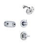 Delta Lahara Chrome Shower System with Normal Shower Handle, 3-setting Diverter, Modern Round Showerhead, and Dual Body Spray Plate SS143884