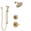 Delta Lahara Champagne Bronze Finish Shower System with Control Handle, 3-Setting Diverter, Showerhead, and Hand Shower with Slidebar SS1438CZ5