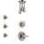 Delta Lahara Stainless Steel Finish Shower System with Control Handle, 3-Setting Diverter, Ceiling Mount Showerhead, and 3 Body Sprays SS1438SS8