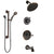 Delta Cassidy Venetian Bronze Tub and Shower System with Temp2O Control, 3-Setting Diverter, Showerhead, and Hand Shower with Grab Bar SS14400RB3