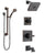 Delta Dryden Venetian Bronze Tub and Shower System with Control Handle, 3-Setting Diverter, Showerhead, and Hand Shower with Grab Bar SS144512RB3