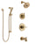 Delta Trinsic Champagne Bronze Tub and Shower System with Control Handle, 3-Setting Diverter, Showerhead, and Hand Shower with Slidebar SS14459CZ2
