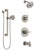 Delta Trinsic Stainless Steel Finish Tub and Shower System with Control Handle, Diverter, Showerhead, and Hand Shower with Grab Bar SS14459SS6
