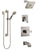 Delta Ara Stainless Steel Finish Tub and Shower System with Control Handle, 3-Setting Diverter, Showerhead, and Hand Shower with Grab Bar SS14467SS3