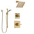 Delta Dryden Champagne Bronze Finish Shower System with Control Handle, 3-Setting Diverter, Showerhead, and Hand Shower with Slidebar SS1451CZ2