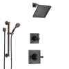 Delta Dryden Venetian Bronze Finish Shower System with Control Handle, 3-Setting Diverter, Showerhead, and Hand Shower with Grab Bar SS1451RB3