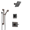 Delta Vero Venetian Bronze Finish Shower System with Control Handle, 3-Setting Diverter, Showerhead, and Hand Shower with Grab Bar SS1453RB3