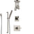 Delta Vero Stainless Steel Finish Shower System with Control Handle, Diverter, Ceiling Mount Showerhead, and Hand Shower with Slidebar SS1453SS7