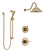 Delta Trinsic Champagne Bronze Finish Shower System with Control Handle, 3-Setting Diverter, Showerhead, and Hand Shower with Slidebar SS1459CZ6