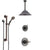 Delta Trinsic Venetian Bronze Shower System with Control Handle, 3-Setting Diverter, Ceiling Mount Showerhead, and Hand Shower with Grab Bar SS1459RB8
