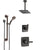 Delta Ashlyn Venetian Bronze Shower System with Control Handle, 3-Setting Diverter, Ceiling Mount Showerhead, and Hand Shower with Grab Bar SS1464RB4