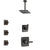Delta Ashlyn Venetian Bronze Finish Shower System with Control Handle, 3-Setting Diverter, Ceiling Mount Showerhead, and 3 Body Sprays SS1464RB5