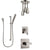 Delta Ara Stainless Steel Finish Shower System with Control Handle, Diverter, Ceiling Mount Showerhead, and Hand Shower with Slidebar SS1467SS6
