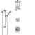 Delta Addison Chrome Finish Shower System with Control Handle, 3-Setting Diverter, Ceiling Mount Showerhead, and Hand Shower with Grab Bar SS14926