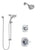 Delta Addison Chrome Finish Shower System with Control Handle, 3-Setting Diverter, Temp2O Showerhead, and Hand Shower with Slidebar SS14928
