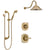 Delta Addison Champagne Bronze Finish Shower System with Control Handle, 3-Setting Diverter, Showerhead, and Hand Shower with Slidebar SS1492CZ6