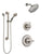 Delta Linden Stainless Steel Finish Shower System with Control Handle, 3-Setting Diverter, Showerhead, and Hand Shower with Grab Bar SS1493SS1