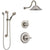 Delta Linden Stainless Steel Finish Shower System with Control Handle, 3-Setting Diverter, Showerhead, and Hand Shower with Grab Bar SS1493SS2