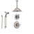 Delta Linden Stainless Steel Shower System with Normal Shower Handle, 3-setting Diverter, Large Ceiling Mount Rain Shower Head, and Handheld Shower SS149482SS