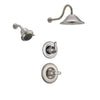 Delta Linden Stainless Steel Shower System with Normal Shower Handle, 3-setting Diverter, Large Rain Showerhead, and Smaller Wall Mount Showerhead SS149485SS