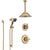 Delta Linden Champagne Bronze Shower System with Control Handle, 3-Setting Diverter, Ceiling Mount Showerhead, and Hand Shower with Slidebar SS1494CZ5