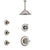 Delta Linden Stainless Steel Finish Shower System with Control Handle, 3-Setting Diverter, Ceiling Mount Showerhead, and 3 Body Sprays SS1494SS7