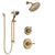 Delta Cassidy Champagne Bronze Finish Shower System with Control Handle, 3-Setting Diverter, Showerhead, and Hand Shower with Slidebar SS14972CZ5