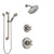 Delta Cassidy Stainless Steel Finish Shower System with Control Handle, 3-Setting Diverter, Showerhead, and Hand Shower with Grab Bar SS14972SS8
