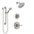 Delta Cassidy Stainless Steel Finish Shower System with Control Handle, 3-Setting Diverter, Showerhead, and Hand Shower with Grab Bar SS14973SS4