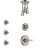 Delta Cassidy Stainless Steel Finish Shower System with Control Handle, 3-Setting Diverter, Ceiling Mount Showerhead, and 3 Body Sprays SS14973SS6