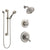 Delta Lahara Stainless Steel Finish Shower System with Dual Control Handle, 3-Setting Diverter, Showerhead, and Hand Shower with Grab Bar SS17238SS3
