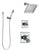 Delta Dryden Chrome Finish Shower System with Dual Control Handle, 3-Setting Diverter, Showerhead, and Hand Shower with Wall Bracket SS1725115