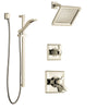Delta Dryden Polished Nickel Finish Shower System with Dual Control Handle, 3-Setting Diverter, Showerhead, and Hand Shower with Slidebar SS172511PN2